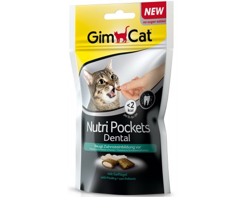 Gimcat Подушечки Нутри Покетс Дентал для кошек (Джимпет)