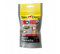 Gimdog Подушечки Нутри Покетс Бриллиант с минералами и витаминами группы В для собак (Джимпет)