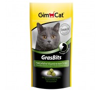 Gimcat Лакомство витаминизированное "Грасбитс" с травой для кошек (Джимпет)