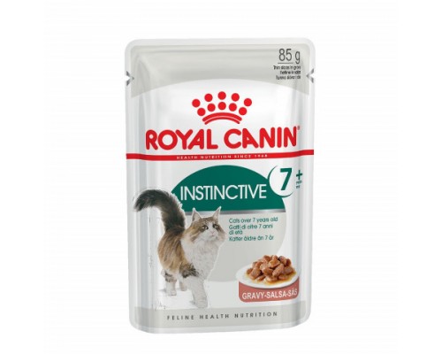 Royal Canin Instinctive 7+ Корм влажный для кошек старше 7 лет (мелкие кусочки в соусе). Вес: 85 г