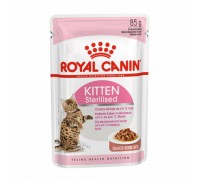 Royal Canin Kitten Sterilised Корм влажный для стерилизованных котят до 12 месяцев, соус. Вес: 85 г
