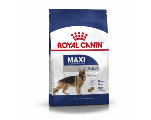 Royal Canin Maxi Adult Корм сухой для взрослых собак крупных размеров от 15 месяцев до 5 лет. Вес: 15 кг
