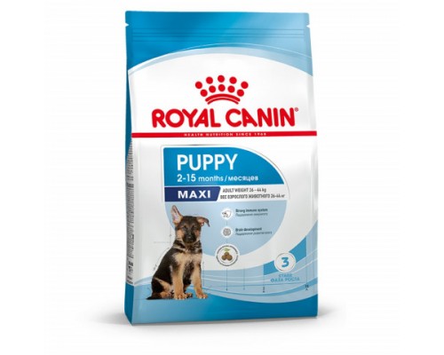 Royal Canin Maxi Puppy Корм сухой для щенков крупных размеров в возрасте до 15 месяцев. Вес: 3 кг