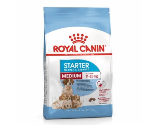 Royal Canin Medium Starter Корм для щенков средних размеров до 2-х месяцев, беременных и кормящих сук. Вес: 4 кг