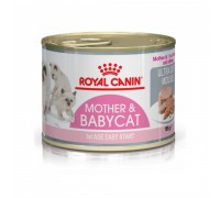Royal Canin Mother&Babycat Корм для котят в период первой фазы роста и отъема,беременных и кормящих кошек, мусс. Вес: 195 г