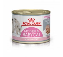 Royal Canin Mother&Babycat Корм для котят в период первой фазы роста и отъема,беременных и кормящих кошек, мусс. Вес: 195 г