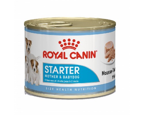 Royal Canin Starter Mousse Dog Can Корм влажный для беременных и кормящих собак,и щенков до 2-х месяцев. Вес: 195 г