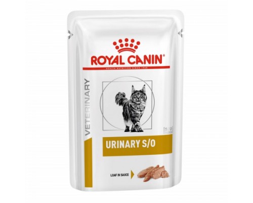 Royal Canin Urinary S/O Feline Корм влажный диетический для кошек при мочекаменной болезни, паштет. Вес: 85 г