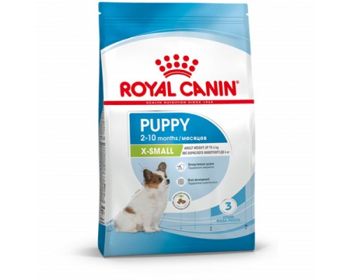 Royal Canin X-Small Puppy Корм сухой для щенков очень мелких размеров до 10 месяцев. Вес: 500 г