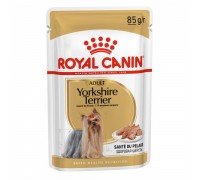 Royal Canin Yorkshire Terrier Adult Корм влажный для взрослых собак породы Йоркширский Терьер от 10 месяцев в паштете. Вес: 85 г