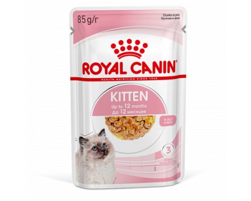 Royal Canin Kitten влажный корм для котят в возрасте до 12 месяцев в желе. Вес: 85 г