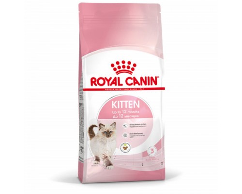 Royal Canin Kitten Корм сухой сбалансированный для котят в период второй фазы роста до 12 месяцев. Вес: 4 кг