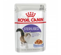 Royal Canin Sterilised Корм влажный для взрослых кошек в желе. Вес: 85 г
