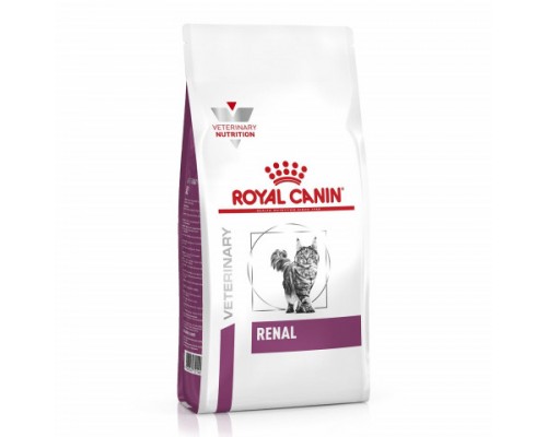 Royal Canin Renal Feline Корм сухой диетический для взрослых кошек для поддержания функции почек. Вес: 400 г