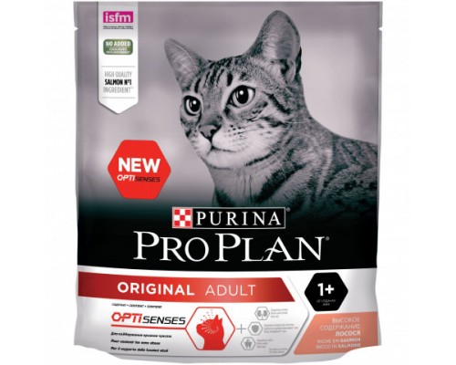 Pro Plan Adult сухой корм для взрослых кошек, лосось. Вес: 400 г