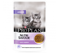 Pro Plan Nutri Savour влажный корм для котят, паштет с индейкой. Вес: 85 г