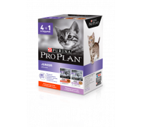 Pro Plan Nutri Savour влажный корм для котят, с говядиной и индейкой в соусе. Вес: 4+1