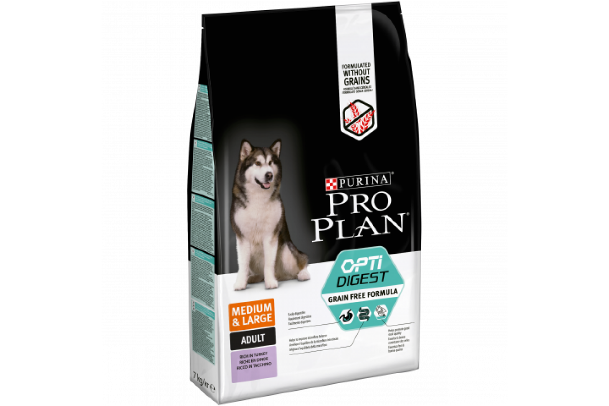 Сухой корм для собак проплан гипоаллергенный. Корм для собак Purina Pro Plan OPTIDIGEST индейка 7 кг. Pro Plan OPTIDIGEST для собак. Пурина Проплан беззерновой для щенков.