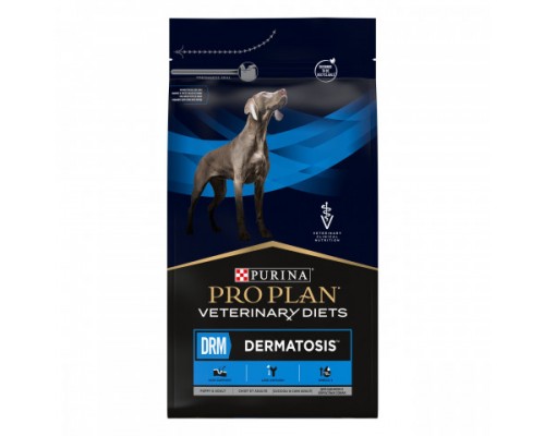 Pro Plan Veterinary Diets DRM Dermatosis сухой корм для щенков и взрослых собак при дерматозах и выпадении шерсти. Вес: 3 кг