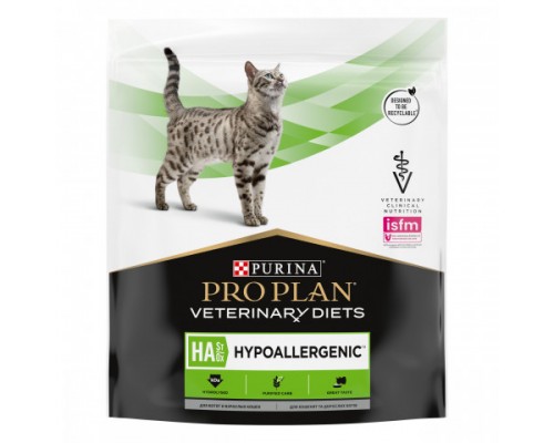 Pro Plan Veterinary Diets HA St/Ox Hypoallergenic сухой корм для котят и взрослых кошек при пищевой непереносимости. Вес: 325 г