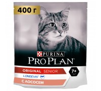 Pro Plan Original сухой корм для кошек старше 7 лет, с лососем. Вес: 400 г