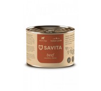 SAVITA консервы для собак «Говядина с кабачком и морковью». Вес: 240 г