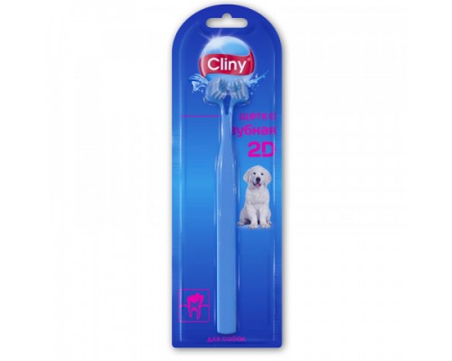 Cliny зубная щетка 2D для собак