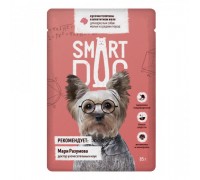 Smart Dog паучи паучи для взрослых собак малых и средних пород кусочки телятины в аппетитном желе. Вес: 85 г