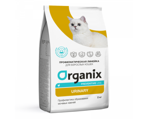 Organix Urinary сухой корм для кошек "Профилактика образования мочевых камней". Вес: 2 кг