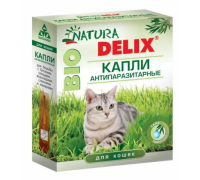 Биокапли антипаразитарные Natura Delix BIO с алоэ-вера, для кошек
