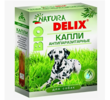 Биокапли антипаразитарные Natura Delix BIO с алоэ-вера, для собак