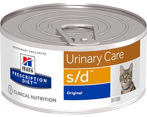 Hills Presсription Diet Feline s/d консервы для кошек S/D профилактика МКБ (струвиты) (Хиллс). Вес: 156 г