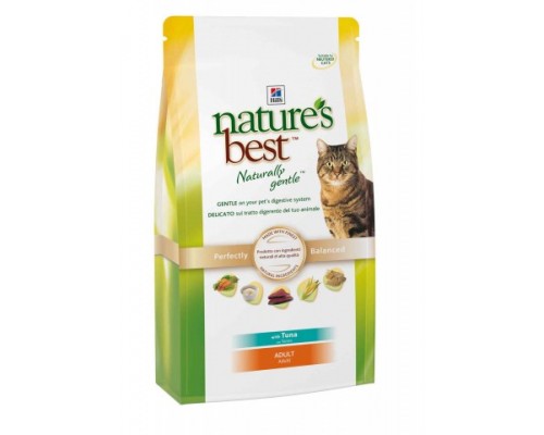 Hills Natures Best Feline Adult with Tuna сухой корм для кошек Тунец/овощи (Хиллс). Вес: 300 г