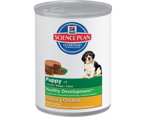 Hills Science Plan Puppy Savoury Chicken консервы для щенков до 12 месяцев (Хиллс). Вес: 370 г