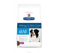 Hills Presсription Diet Canine d/d Duck & Rice сухой корм для собак D/D Утка/рис лечение пищевых аллергий (Хиллс). Вес: 1,5 кг