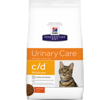 Hills Presсription Diet c/d Multicare Feline Курица сухой корм для кошек C/D профилактика МКБ (Хиллс). Вес: 1,5 кг