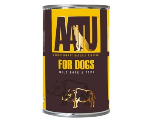 AATU Консервы для собак Мясо Дикого Кабана и Свинина (WILD BOAR & PORK). Вес: 400 г