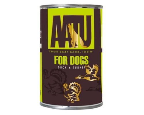 AATU Консервы для собак Утка и Индейка (DUCK & TURKEY). Вес: 400 г
