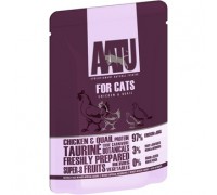 AATU Паучи для кошек  Курица и Перепел (FOR CATS CHICKEN & QUAIL). Вес: 85 г