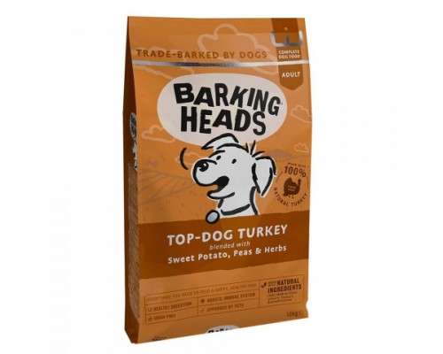 Barking Heads Беззерновой корм для Собак с Индейкой и бататом "Бесподобная индейка". Вес: 2 кг