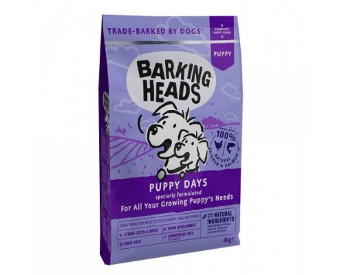 Barking Heads Беззерновой корм для Щенков лососем и курицей "Щенячьи деньки". Вес: 2 кг