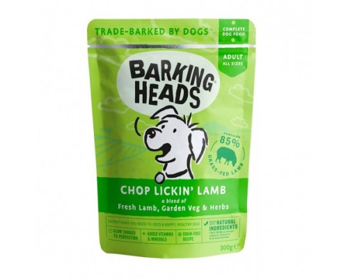 Barking Heads Пауч для Собак с ягненком "Мечты о ягненке" (Chop Lickin Lamb). Вес: 300 г