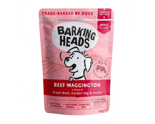 Barking Heads Пауч для собак с говядиной "Вуф-строганов" (Beef Waggington). Вес: 300 г