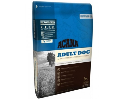 ACANA HERITAGE ADULT 60/40 беззерновой корм для взрослых собак (Акана ЭДАЛТ). Вес: 11,4 кг