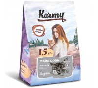 KARMY сухой корм Киттен Мэйн Кун для котят, беременных и кормящих кошек Индейка. Вес: 400 г