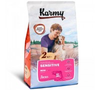KARMY сухой корм Сенситив Мини для собак мелких пород с чувствительным пищеварением Лосось. Вес: 2 кг