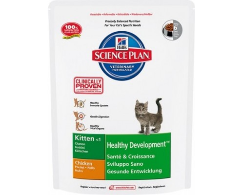 Hills Science Plan Kitten Healthy Development Chicken сухой корм для котят Курица (Хиллс). Вес: 300 г