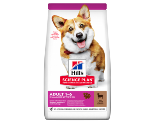 Hills Science Plan Canine Adult Small & Miniature сухой корм для собак миниатюрных пород Ягненок (Хиллс). Вес: 300 г