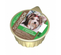 DOG LUNCH консервы для собак крем-суфле Говядина с овощами ламистер (ДОГ ЛАНЧ). Вес: 125 г