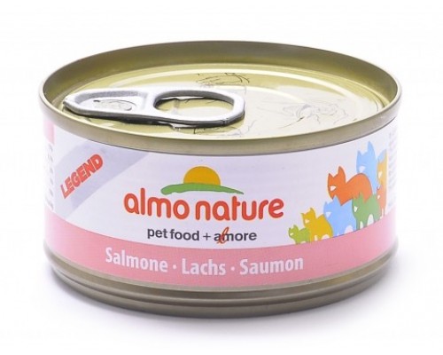 Almo Nature Консервы для Кошек с Лососем 75% мяса (Legend Adult Cat Salmon). Вес: 70 г